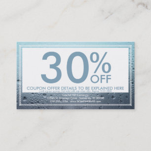 steamed glass coupon card rabattkort