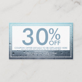 steamed glass coupon card rabattkort