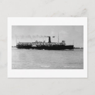 Steamer Alpena vid floden St Clair av Louis Pesha Vykort