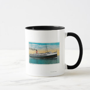 Steamer "Avalon" på den Santa Catalina ön Mugg