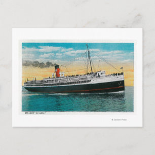Steamer "Avalon" på ön Santa Catalina Vykort