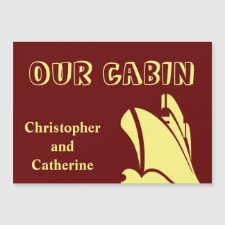 Steamer Brown Stateroom Dörrmarkör