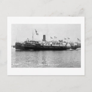 Steamer City of Buffalo - Louis Pesha Photo Vykort