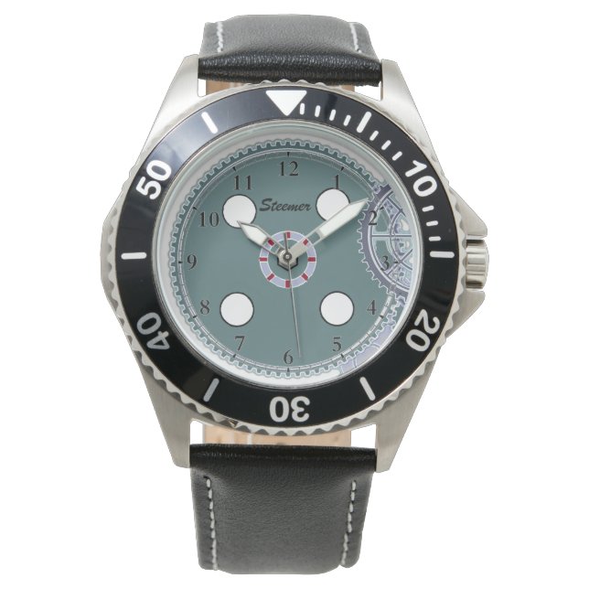 Steamer Clock Armbandsur (Framsida)