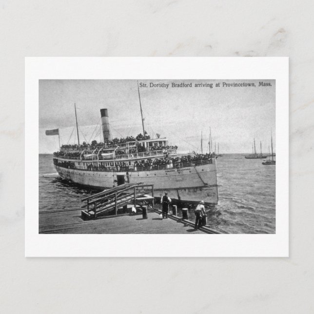 Steamer Dorothy Bradford, Provincetown, Mass. Vykort (Framsida)