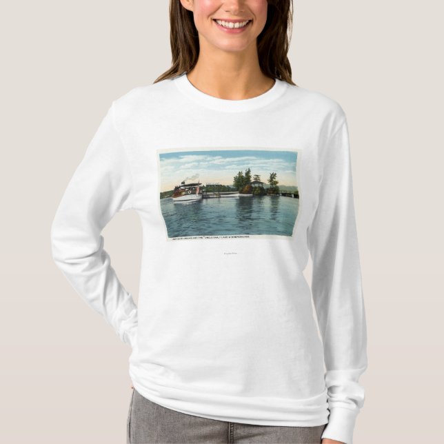 Steamer för Uncle Sam på Loonölandningen T Shirt (Framsida)