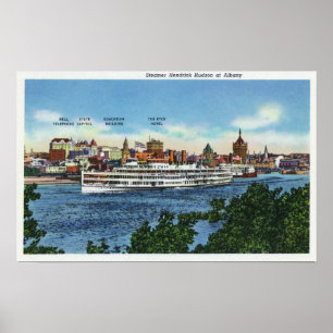 Steamer Hendrick Hudsons syn Poster