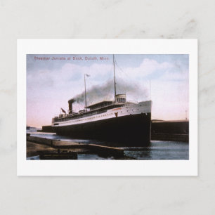 Steamer Juniata at Dock, Duluth, Minnesota Vykort