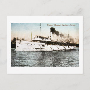 Steamer Macassa, Hamilton till Toronto Vykort