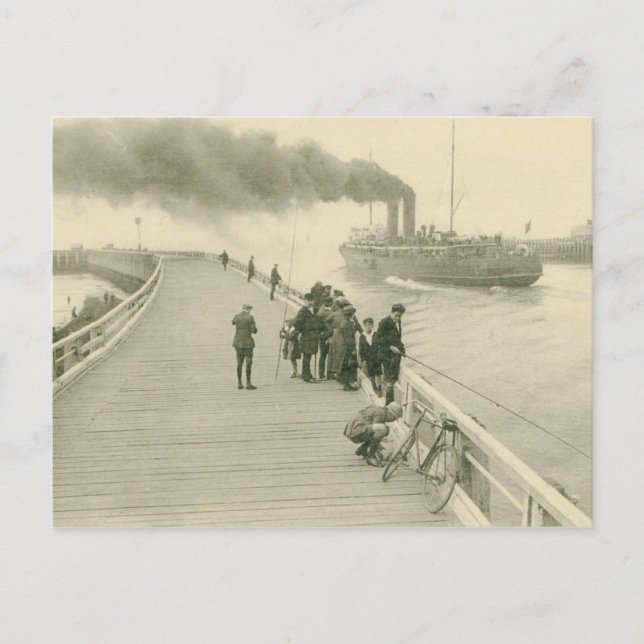 Steamer Mailboat från Dover till Ostend Vykort (Framsida)