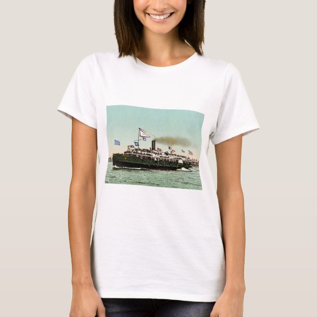 Steamer "stad av Erie" 1900 T-shirt (Framsida)