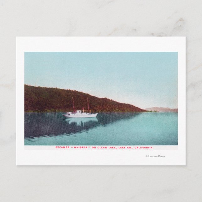 Steamer Whisper på Sjö Vykort (Framsida)