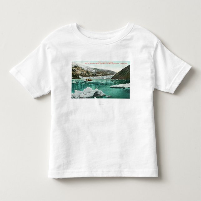 Steamerbortgång för SS Spokane vid glaciären T-shirt (Framsida)