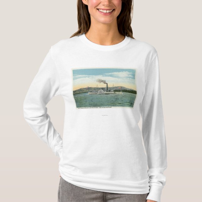 Steameren för Mt. Washington, Ossipee spänner Tee Shirt (Framsida)