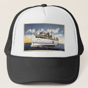 Steameren Naushon, den Nantucket steamboaten Truckerkeps
