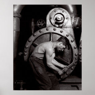 Steamfitter, 1921. Vintage Photo Poster