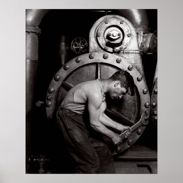 Steamfitter, 1921. Vintage Photo Poster (Framsidan)