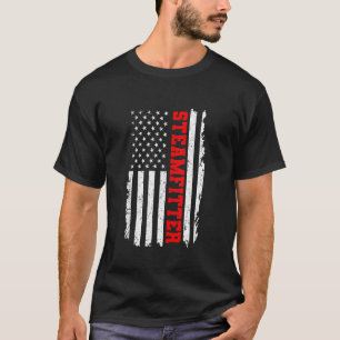 Steamfitter American Flagga Freedom Welders T Shirt