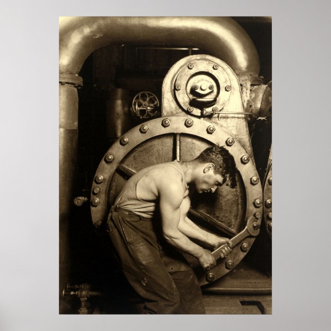 Steamfitter av Lewis Hine Poster (Framsidan)