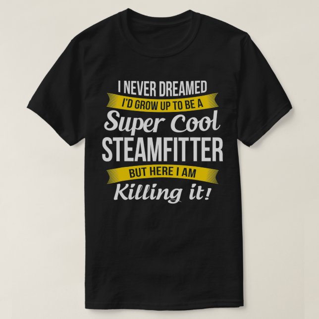 Steamfitter Funny Gift T Shirt (Design framsida)