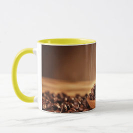 Steaming Coffee Beans Sticker for Mug Lovers Mugg