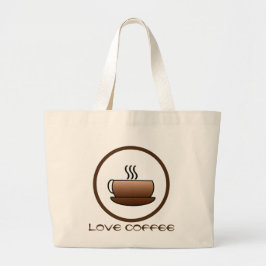 Steaming Coffee Mugg Jumbo Tygkasse