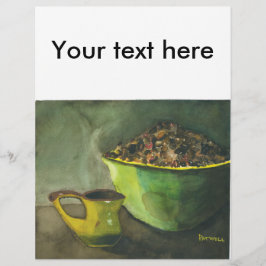 Steaming God morgon Kopp i Coffee Bowl Coffee Bean