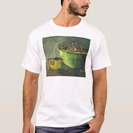 Steaming God morgon Kopp i Coffee Bowl Coffee Bean T Shirt