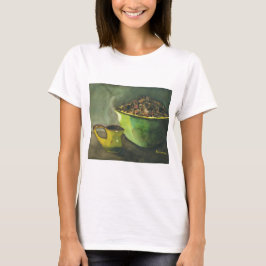 Steaming God morgon Kopp i Coffee Bowl Coffee Bean T-shirt