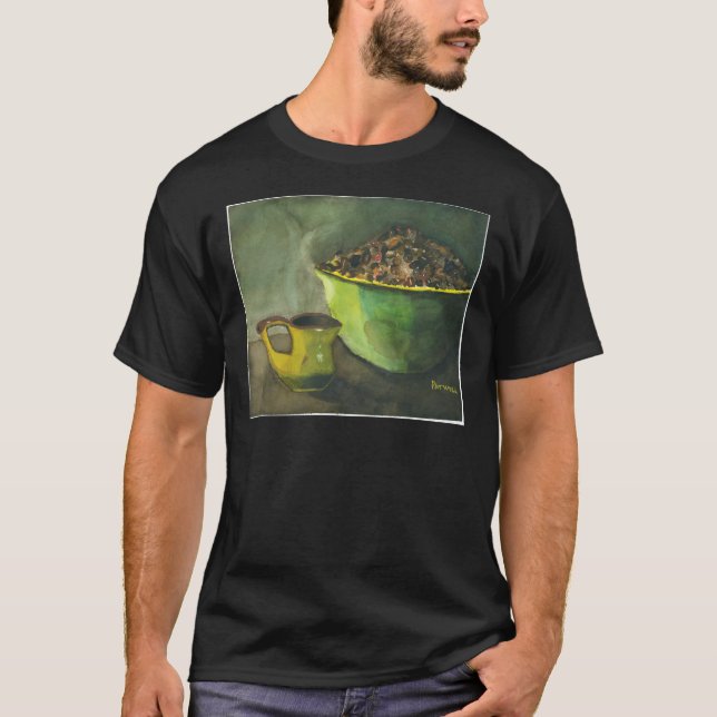Steaming God morgon Kopp i Coffee Bowl Coffee Bean Tee (Framsida)