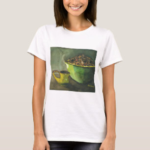 Steaming God morgon Kopp i Coffee Bowl Coffee Bean Tee