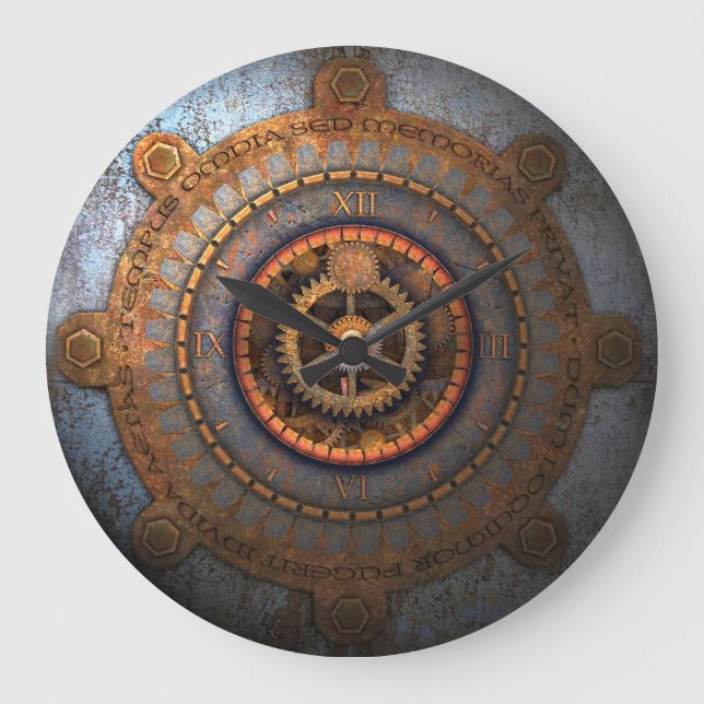 Steampunk 15 stor klocka (Framsida)