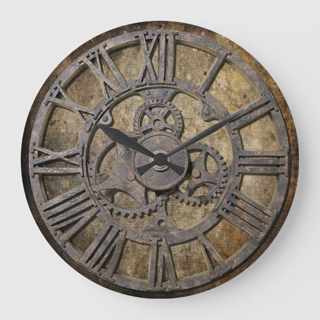 Steampunk 1 stor klocka (Framsida)