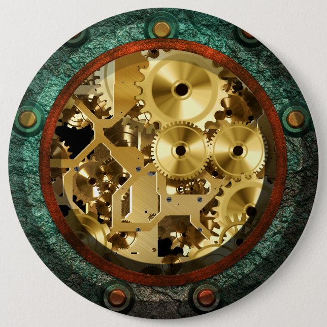 Steampunk 1B knäppas Knapp (Framsida)