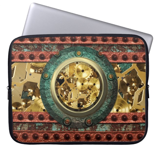 Steampunk 4B/4A Laptop sleeve (Framsidan)