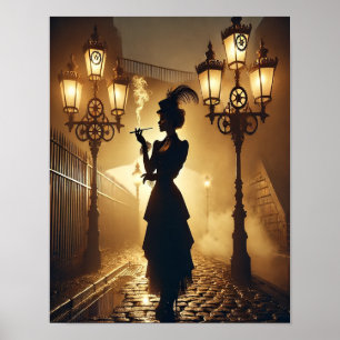 Steampunk-affisch 67 Gaslight-seductress Poster