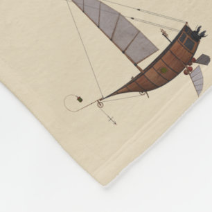Steampunk Airship Fleecefilt