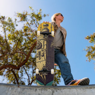 Steampunk Airship Skateboard Äventyr