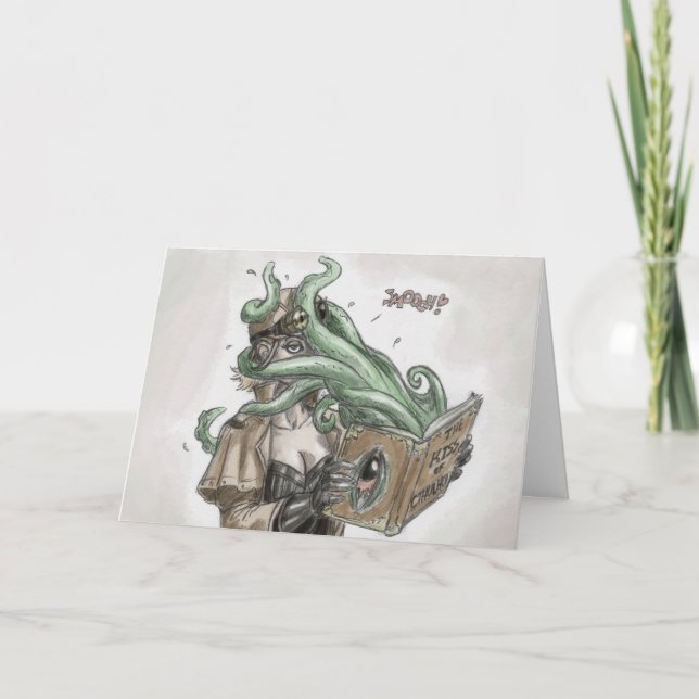 Steampunk älsklingkort helgkort (Framsida)