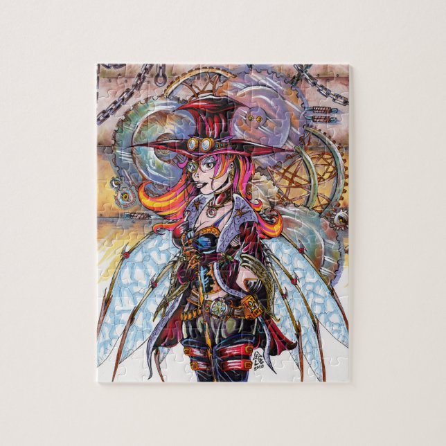 Steampunk älvapussel pussel (Vertikal)