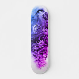 Steampunk ängeldäck mini skateboard bräda 18,5 cm