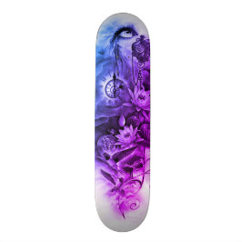 Steampunk ängeldäck mini skateboard bräda 18,5 cm