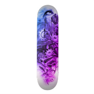 Steampunk ängeldäck mini skateboard bräda 18,5 cm
