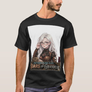 Steampunk Anime Flickvän Streetwear - Aether Punk T Shirt