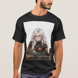 Steampunk Anime Flickvän Streetwear - Aether Punk T Shirt