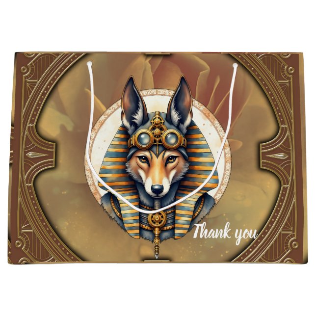 Steampunk Anubis Fox Porträtt (Framsidan)