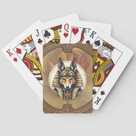 Steampunk Anubis Fox Porträtt Casinokort