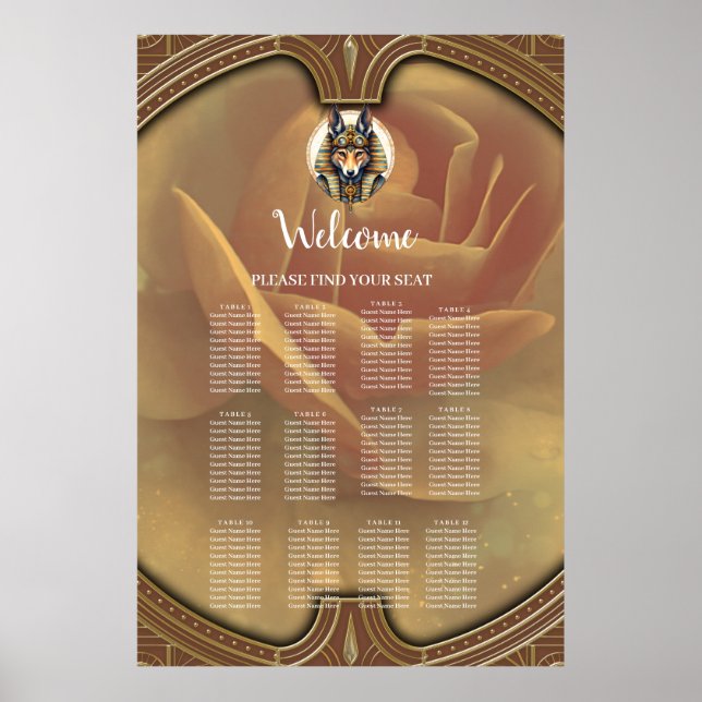 Steampunk Anubis Fox Porträtt Poster (Framsidan)