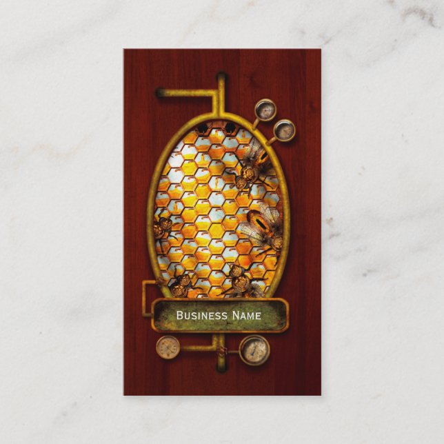 Steampunk - Apiary - bikupan Visitkort (Framsida)