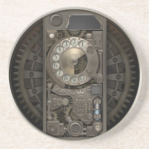 Steampunk apparat - telefon för roterande underlägg sandsten
